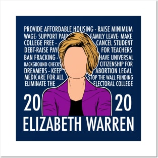 Elizabeth Warren 2020 Platform List Posters and Art